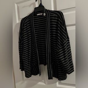 Isaac Mizrahi Striped Cropped Cardigan 🔥